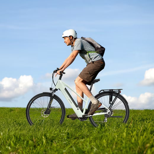 E-Bike Cityrad DERUIZ E-bike Quatrz-M 28 Zoll, leichtes City Pedelec 23.5kg