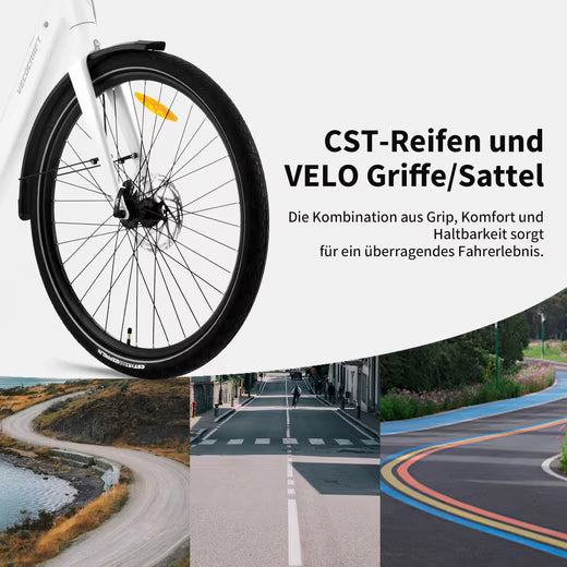 E-Bike Cityrad LUNA 1.0 Zwei Einheiten 360Wh 28 zoll e bike damen Riemenantrieb