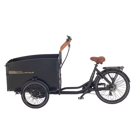 E-Bike Lastenrad Aitour Cargo Bike Starter, 7 Gang Shimano, 250W motor 48V 13.4Ah akku