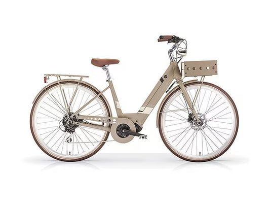 E-Bike 7 Gang Shimano, Kettenschaltung, Mittelmotor, 360 Wh, Elektro-Citybike 28 Zoll RAMBLA Lady