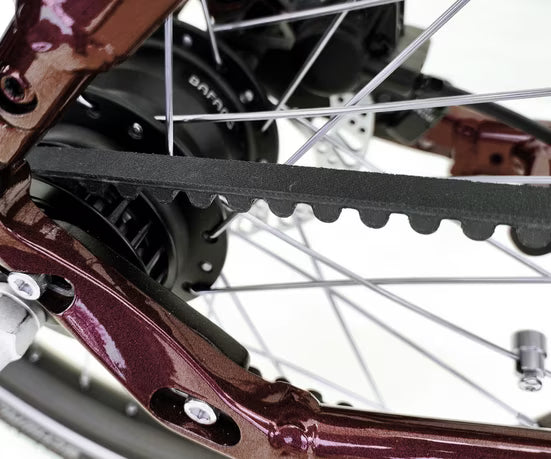 E-Bike Faltrad 20 Zoll ECOFOLD BFF300 3-Gang Automatik Riemen BaFang Frontmotor ROT