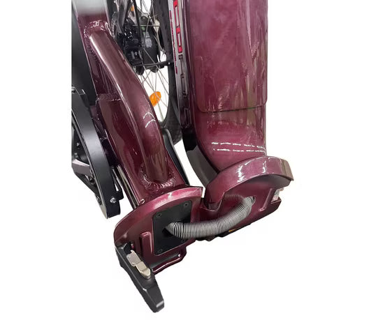 E-Bike Faltrad 20 Zoll ECOFOLD BFF300 3-Gang Automatik Riemen BaFang Frontmotor ROT