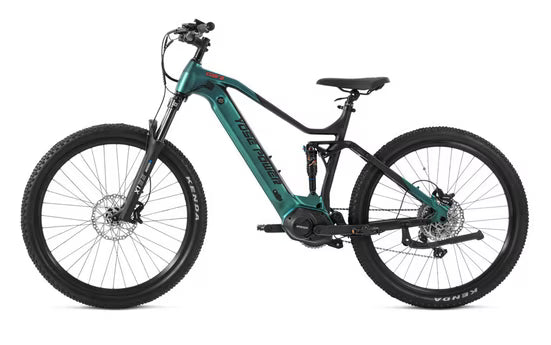 E-Bike Mountainbike 27,5 Zoll Fully E-Mountainbike E-MTB mit 36V 13,5Ah Akku+20Ah Akku