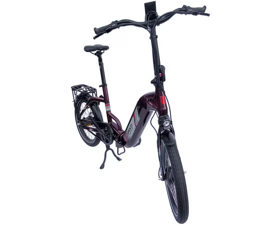 E-Bike Faltrad 20 Zoll ECOFOLD BFF300 3-Gang Automatik Riemen BaFang Frontmotor ROT