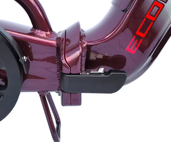 E-Bike Faltrad 20 Zoll ECOFOLD BFF300 3-Gang Automatik Riemen BaFang Frontmotor ROT