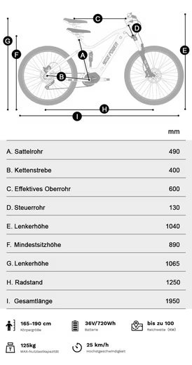 E-Bike Mountainbike 27,5 Zoll Fully E-Mountainbike E-MTB mit 36V 13,5Ah Akku+20Ah Akku